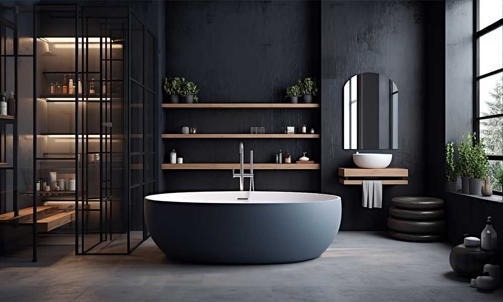 Black Bathroom 2