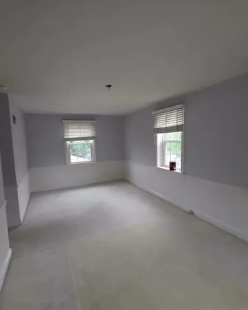 Bedroom walls and ceiling after repaint