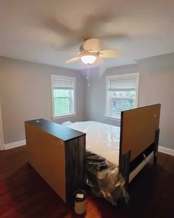 Ceiling and crown molding after repaint
