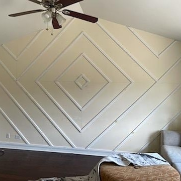 house painting examples check out these before during and after photos installing decorative trim in 3